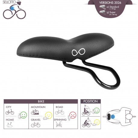 Freccia - Comfort bike seat made in Italy