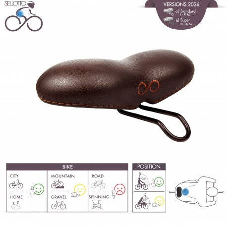 Dolomiti - Anatomic Breathable bicycle Saddle