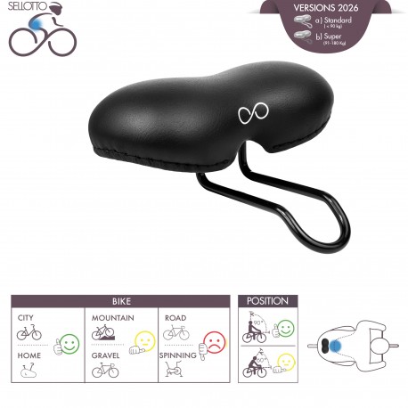 CIAO - sella bici Confortevole Morbida
