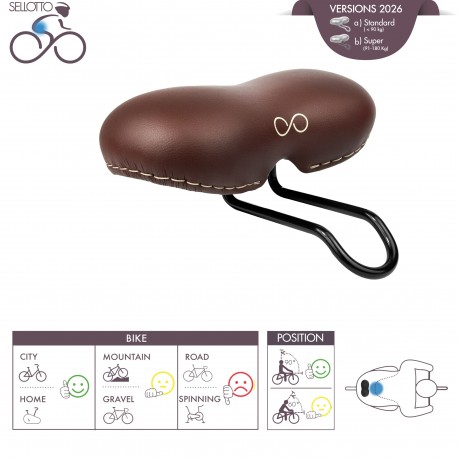 FALCO - sella bici Colorata anti Prostatica