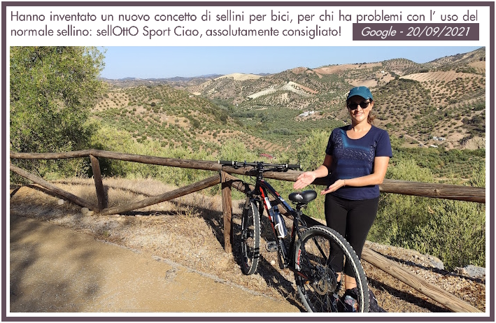 Emanuela ciclo turista bici mountain bike sella sellotto sport ciao problemi sella tradizionale